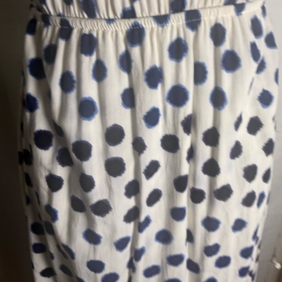 Old Navy Blue and White Spaghetti Strap Sundress Small - Picture 3 of 8